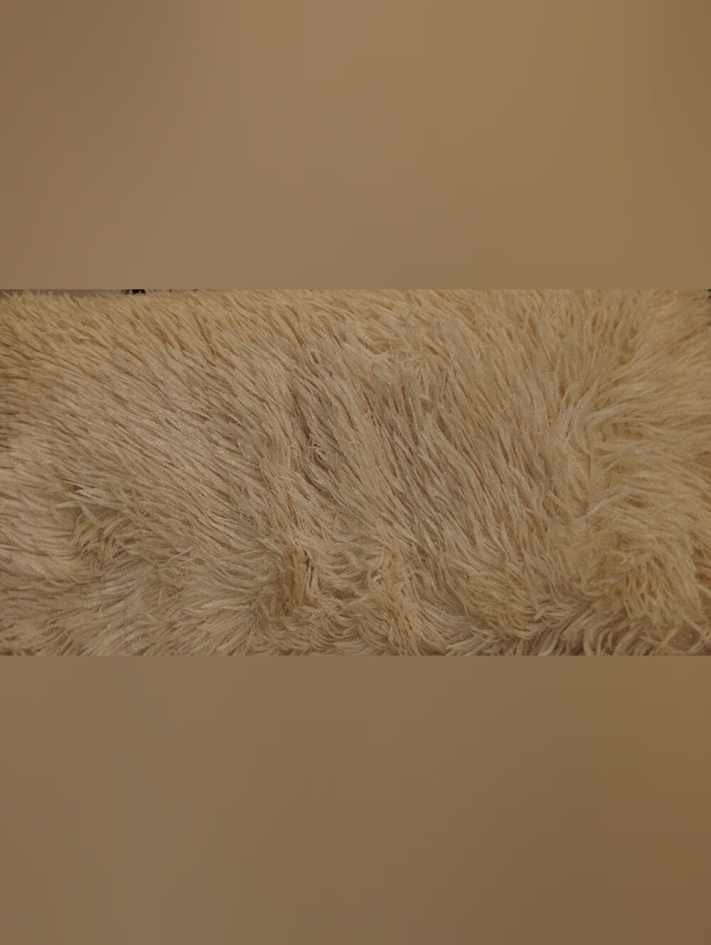 Plush Faux Fur Body Pillow in Beige - Cozy Home Accent